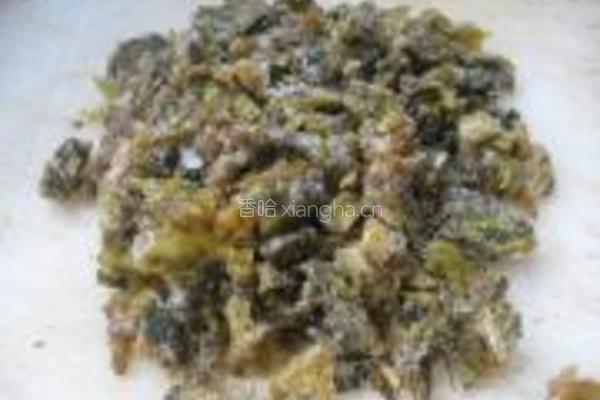 雪菜豇豆的做法图解2