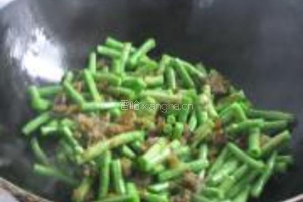 雪菜豇豆的做法图解5
