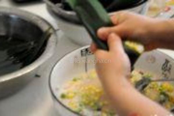 豌豆玉米粽子的做法图解5