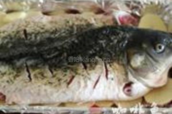 老干妈豆豉烤鱼的做法图解30