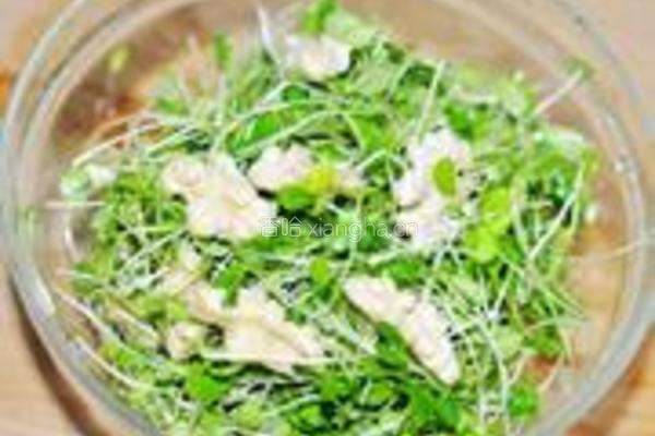 香椿苗拌桃仁的做法图解4
