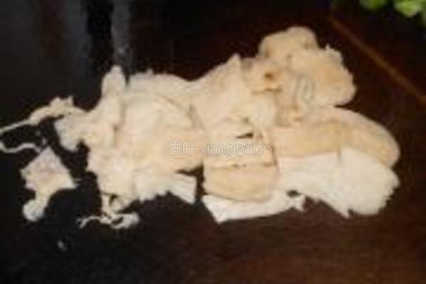 竹荪虾烩玉子豆腐的做法图解4