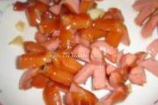 四季豆脆皮肠的做法图解1