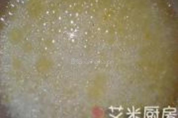 火腿肠婆婆丁菜干粥的做法图解4