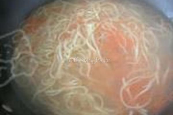 香菜拌豆腐皮的做法图解3