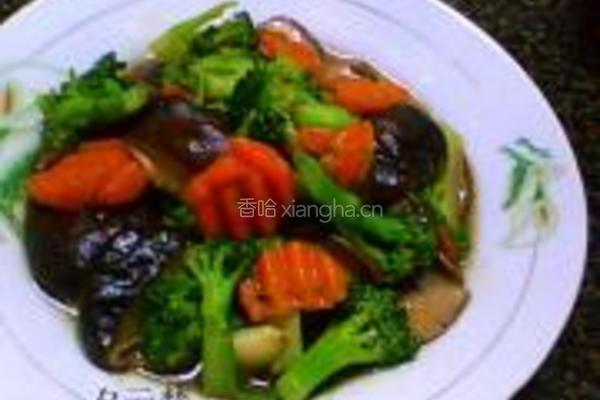 香菇西兰花的做法图解8