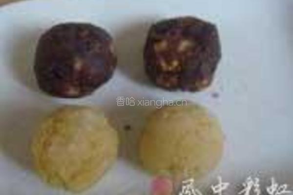 黄金冰皮月饼的做法图解6