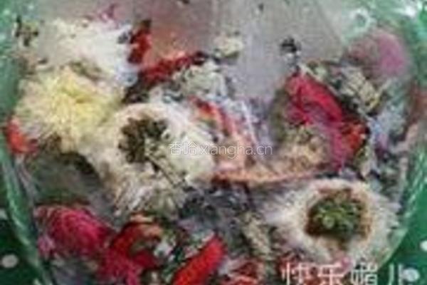 玫瑰荷叶减脂茶的做法图解3