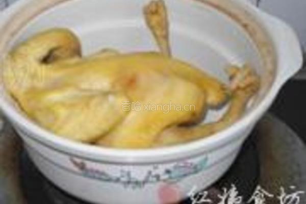 紫灵芝炖鸡的做法图解6