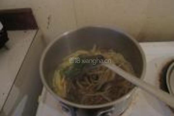 榨菜肉丝面的做法图解8