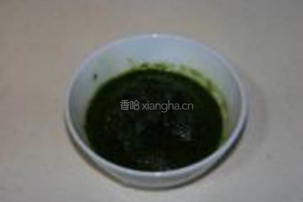 菠菜芝麻软饼的做法图解2