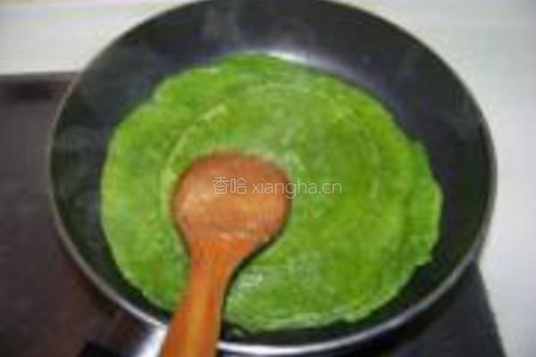 菠菜芝麻软饼的做法图解6