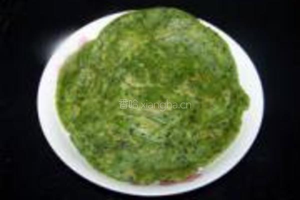 菠菜芝麻软饼的做法图解8