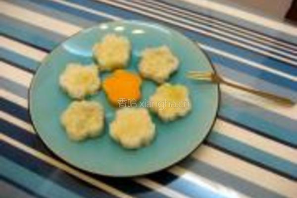 梅花豆沙糯米团子的做法图解3