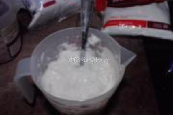 榛子酱糯米糕的做法图解2