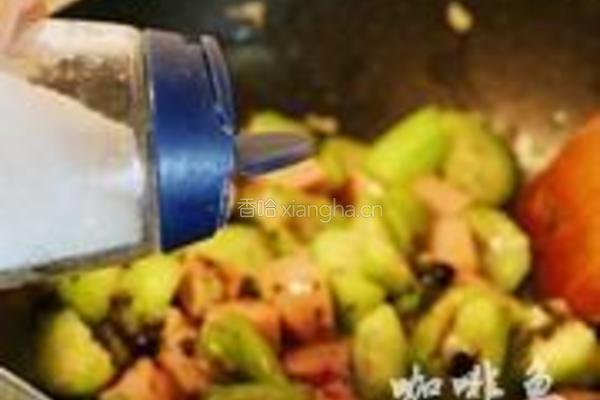 火腿榄菜炒丝瓜的做法图解10
