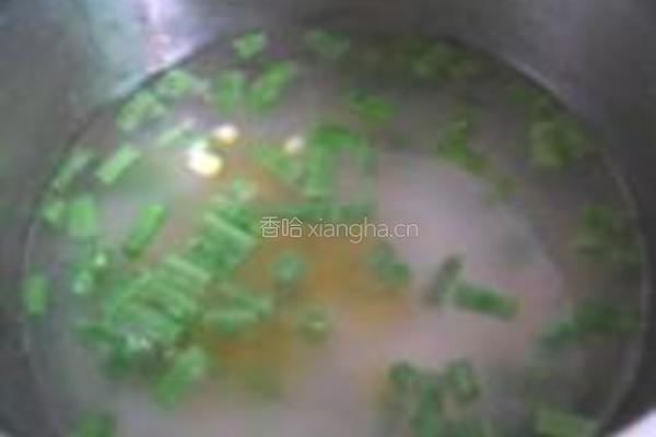 四季豆粥的做法图解5