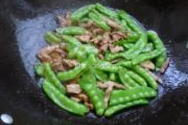 荷兰豆炒肉丝的做法图解8