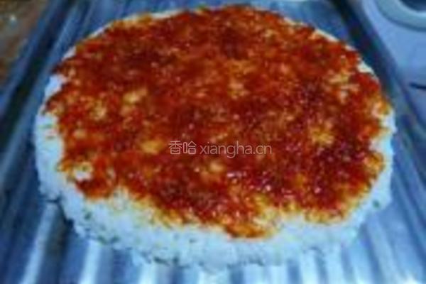 香肠米饭小披萨的做法图解6
