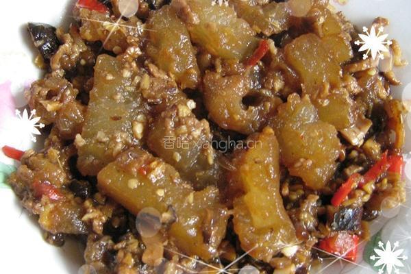 香菇肉末烧冬瓜
