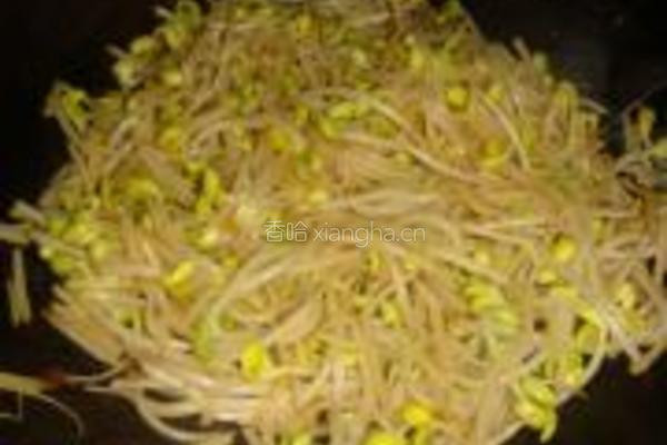 黄豆酱拌炒黄豆芽的做法图解6