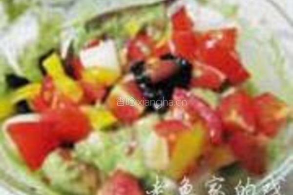 鲜贝鳄梨沙拉的做法图解7