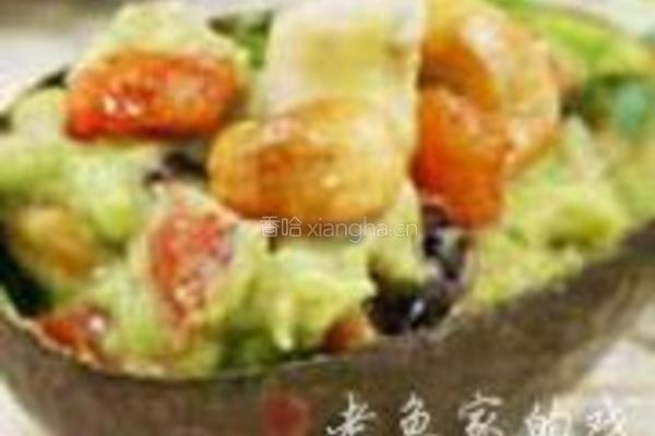 鲜贝鳄梨沙拉的做法图解8