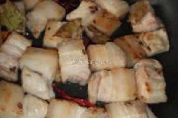 茄干焖肉的做法图解4