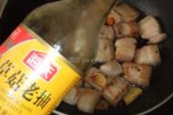 茄干焖肉的做法图解5