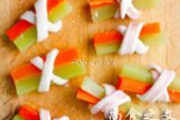 鱿鱼蔬菜卷的做法图解9