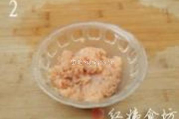 鸡肉酿豆角的做法图解2
