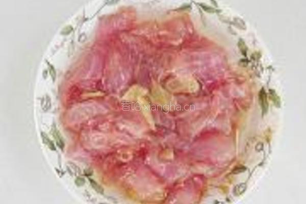 豉香里脊炒西兰花梗的做法图解3