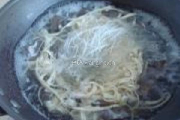 羊血粉丝豆皮汤的做法图解5