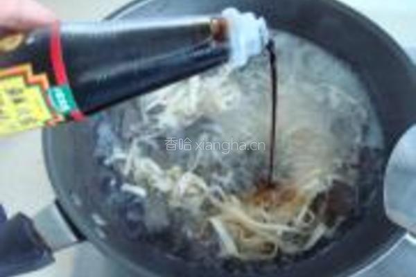 羊血粉丝豆皮汤的做法图解6