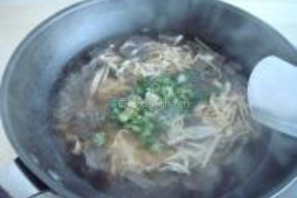 羊血粉丝豆皮汤的做法图解7