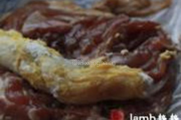 蜜汁蛋黄鸡腿卷的做法图解9