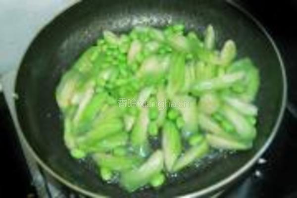 丝瓜炒毛豆籽的做法图解12