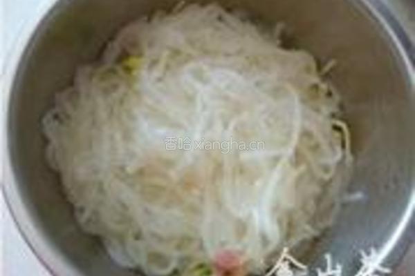 黄豆芽拌粉丝的做法图解5