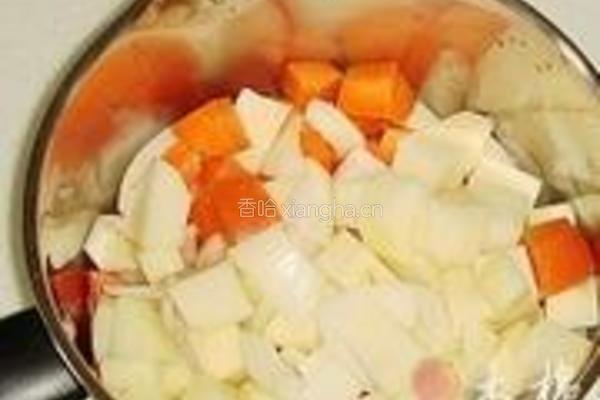 柚子酱咖喱鸡饭的做法图解1