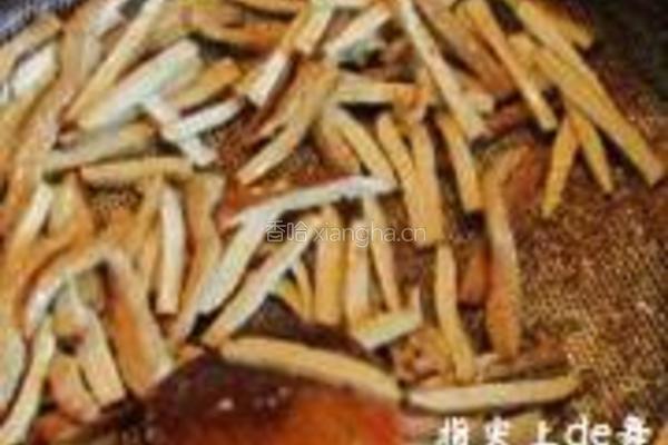 韭菜花炒干丝的做法图解6