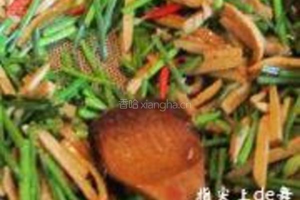 韭菜花炒干丝的做法图解9