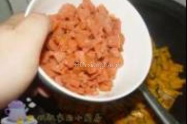南瓜火腿疙瘩汤的做法图解4