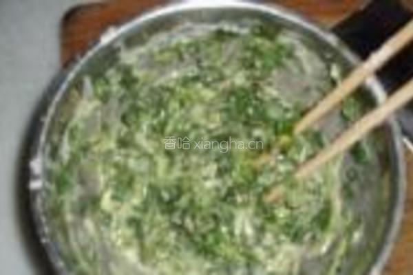 香菜蛋煎饼的做法图解3