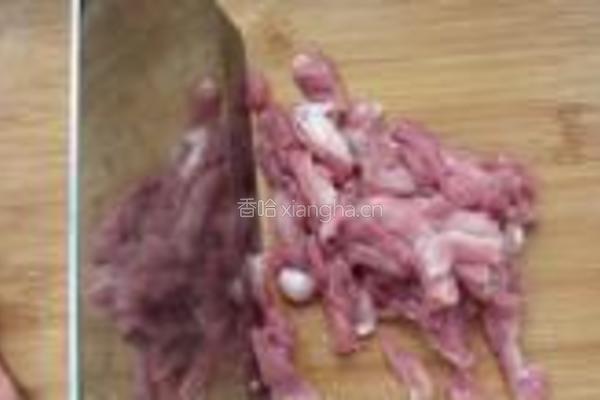 小白菜肉丝面的做法图解4