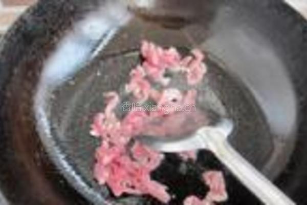 小白菜肉丝面的做法图解5
