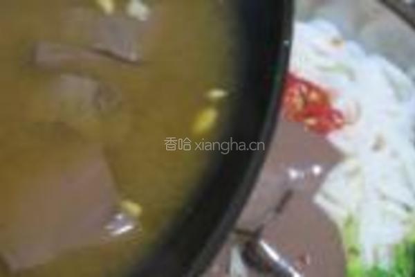 猪血烫米粉的做法图解7