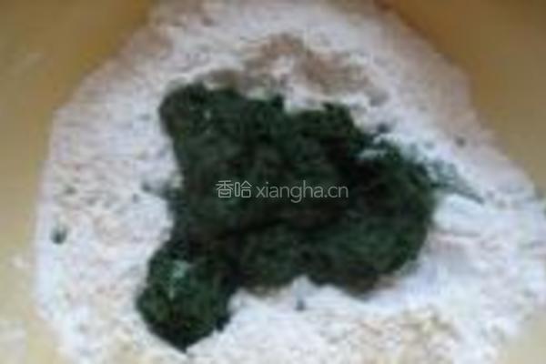 艾香花卷的做法图解2