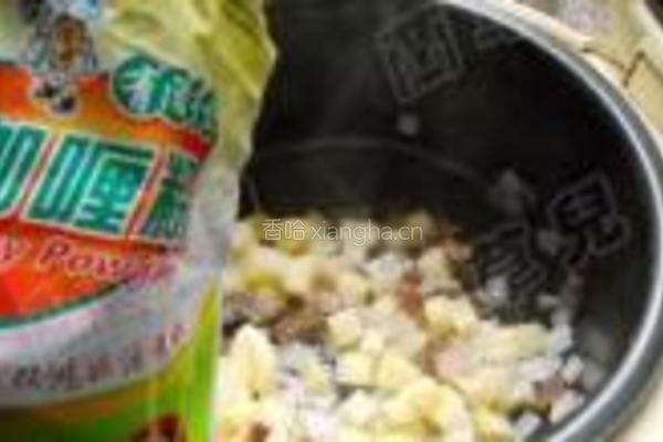 咖喱牛肉焖饭的做法图解6