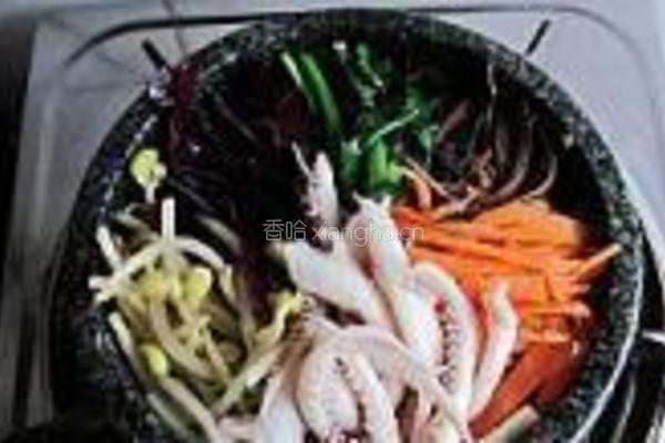 韩国鱿鱼石锅拌饭的做法图解15