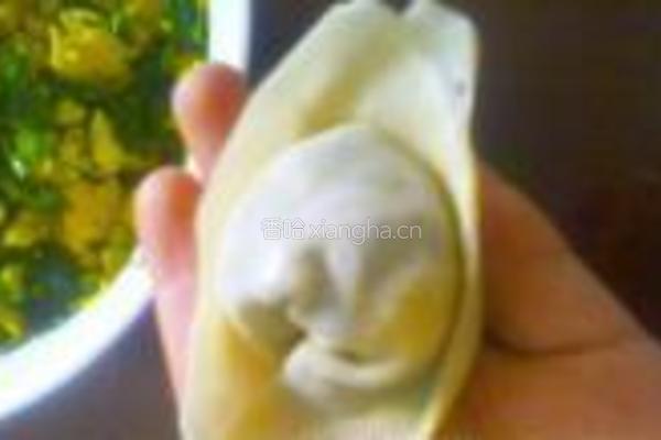 韭菜鸡蛋抄手的做法图解11